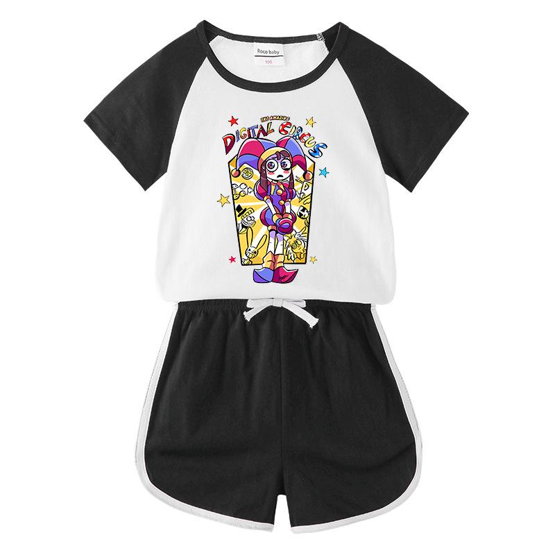2026 Kids' Summer Clothing Set: Boys' & Girls' T-Shirt & Shorts, Casual Sports 2-Piece Outfit