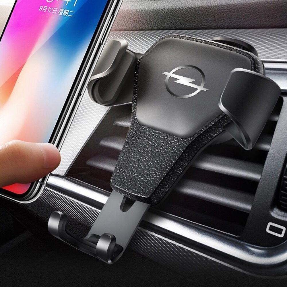 AdjustableCar Logo Mobile Phone Stand Bracket Holder Air Vent Clip Accessories For Opel Zafira B Corsa D Insignia Car Valve Cap IF4