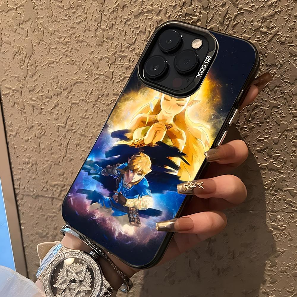 

Game-L-Legends-Of-Z-Zeldas Phone Case For 17 Air IPhone 16 Pro Max 15 14 Plus 12 13 X XS Max 11 Colorful Silver Cover iPhone 11 Pro Max