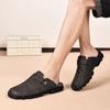 Summer Men's Leather Sandals Slippers Beach Sandals Outdoor Rubber Flip Flops Men Water Trekking Sandals