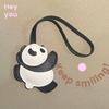 Handmade Genuine Leather Keychain In the Shape of a Cute Panda, Bag Decoration