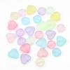 6Pcs Acrylic Frosted Beads Peach Heart Diamond Beads For DIY Necklace Bracelet Earrings Jewelry Making Craft Accessories