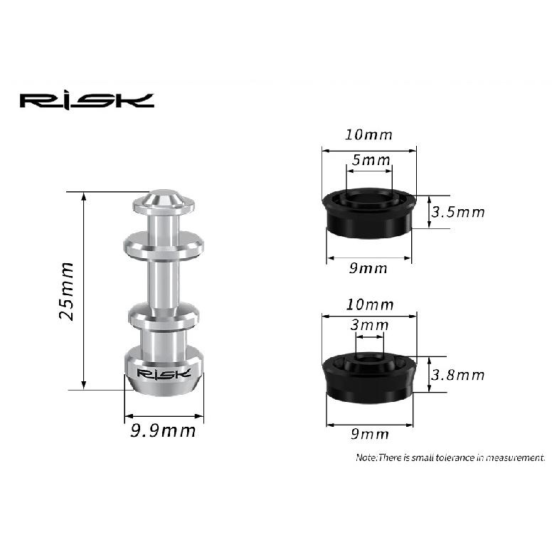 RISK Titanium Bicycle Brake Lever Piston For Shimano XT/SLX/XTR Hydraulic Disc Brake Caliper Piston MTB Road Bike Repair Parts