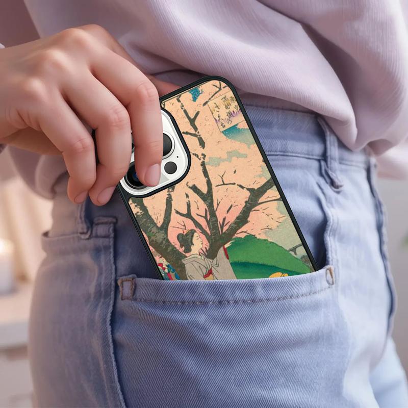 Japanese Ukiyo-e Art Phone Case For iPhone 17 Air 15 16e 14 13 Pro Max Coque 12 11 Pro Max PLUS Cover