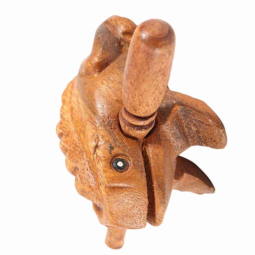 Solid Wood Carved Wooden Lucky Frog Wooden Solid Wood Carved Frog Personal Collection 7x4cm