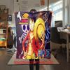 Starring the classic Japanese cartoon ONE PIECE Monkey D. Luffy blanket soft home furnishing nap decoration four seasons warm Sherpa blanket U10
