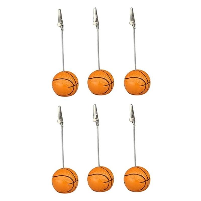 

6Pcs Table Number Holders Resin Base Wedding Table Number Stands Picture Memos Note Photo Clip Holders for Weding Party