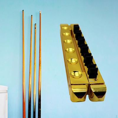 6 Hole Billiard Cue Stand Rack, Wall Mounted Pool Holder,Pool Holder Hanging Bracket Accessory