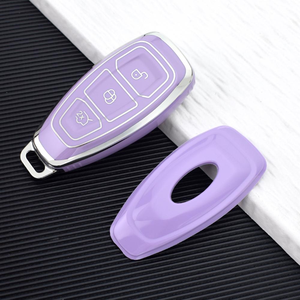 TPU Car Remote Smart Key Case Cover Shell For Ford Fiesta Focus 3 4 Mondeo Ecosport Kuga Focus ST Protector Fob Accessories