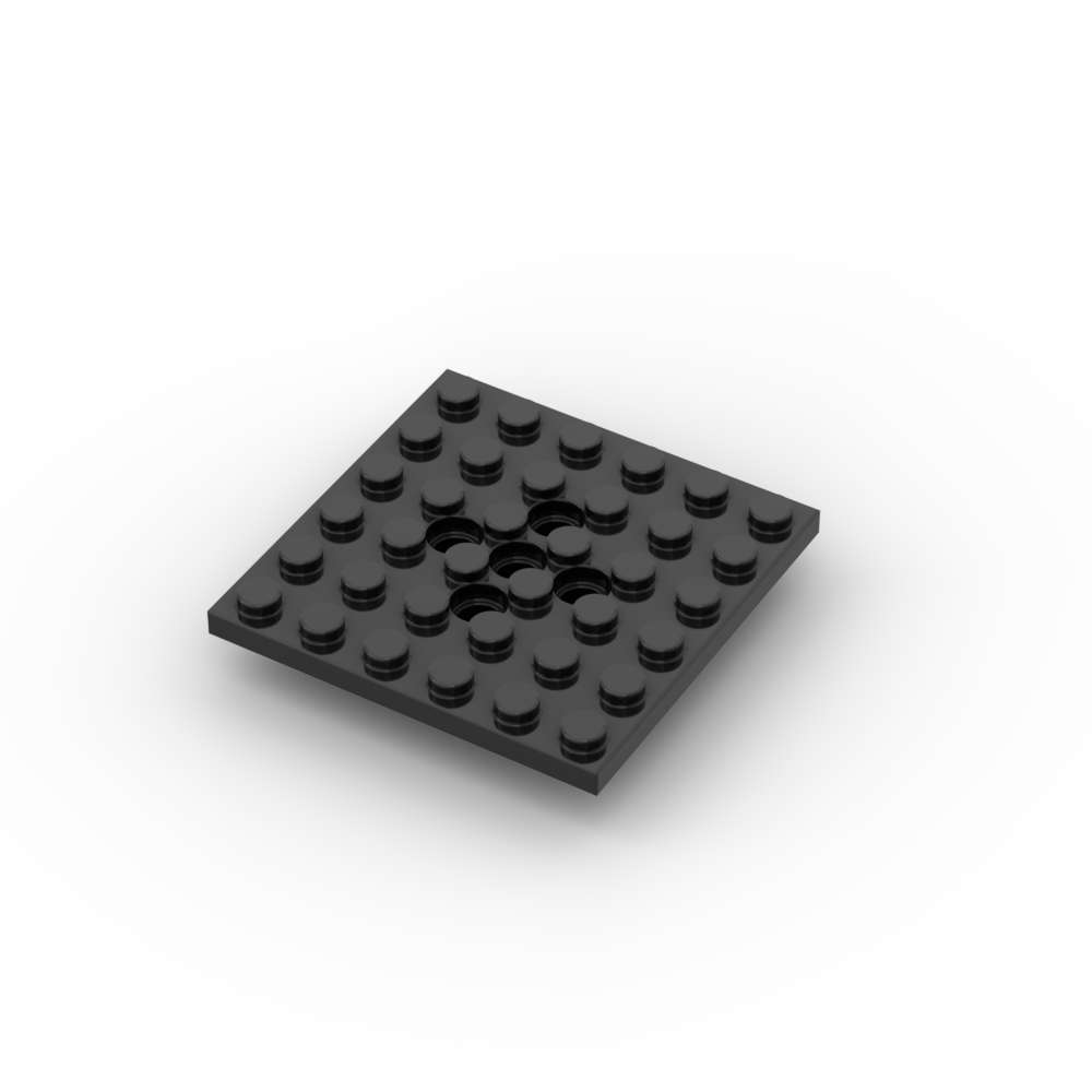 Non-Toxic Moc 1Pcs 73110 Modified 6X6 Plate Building Blocks Kit With 5 Pin Holes Board Part Brick Diy Idea Particle Children Birthday Gift