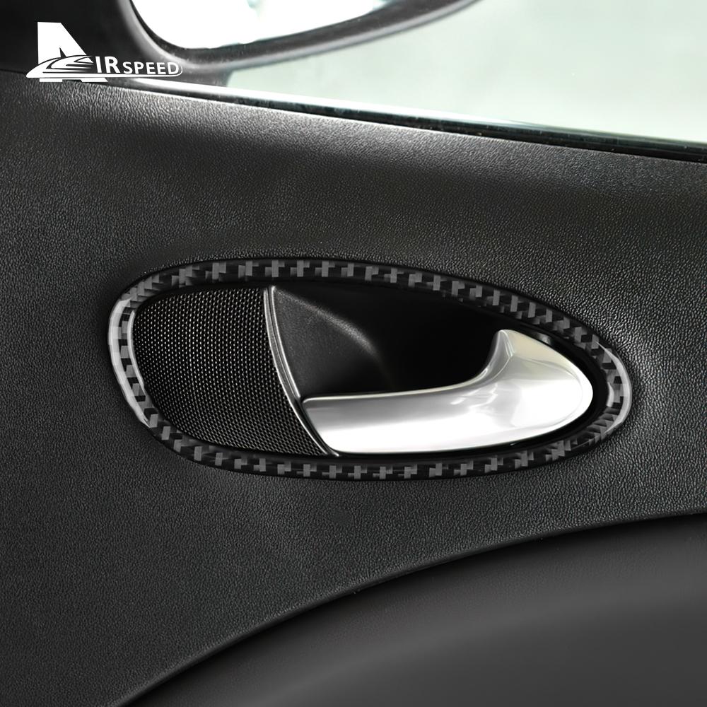 Real Soft Carbon Fiber Sticker For Seat Leon MK1 Altea 2005 2006 2007 2008 2009 2010 2011 2012 LHD RHD Car Door Handle Switch