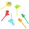 6/12/18pcs Cute Dinosaur Fruit Fork Toothpick Lunch Salad Decoration Accessories Cake Picks Kids Snack Dessert Decoration Forks