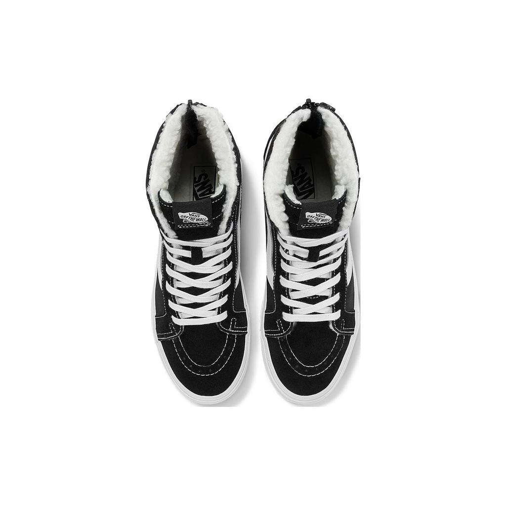 Vans Sk8 Leather American Street Style Fleece High-Top Skate Shoes Unisex Sneakers Black VN0A5KRCBPR