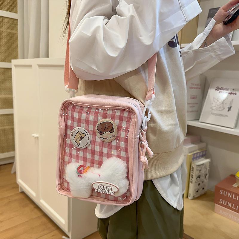 Summer Mobile Phone Bag Women'S Two-Dimensional Cute Pain Bag Student Leisure Travel Messenger Bag Small Satchel