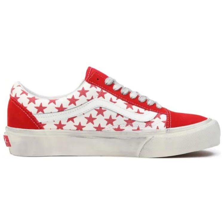 Bianca Chandôn x Vans Old Skool VLT LX Stressed Red Unisex Tenisky Bílé VN0A4BVFY52