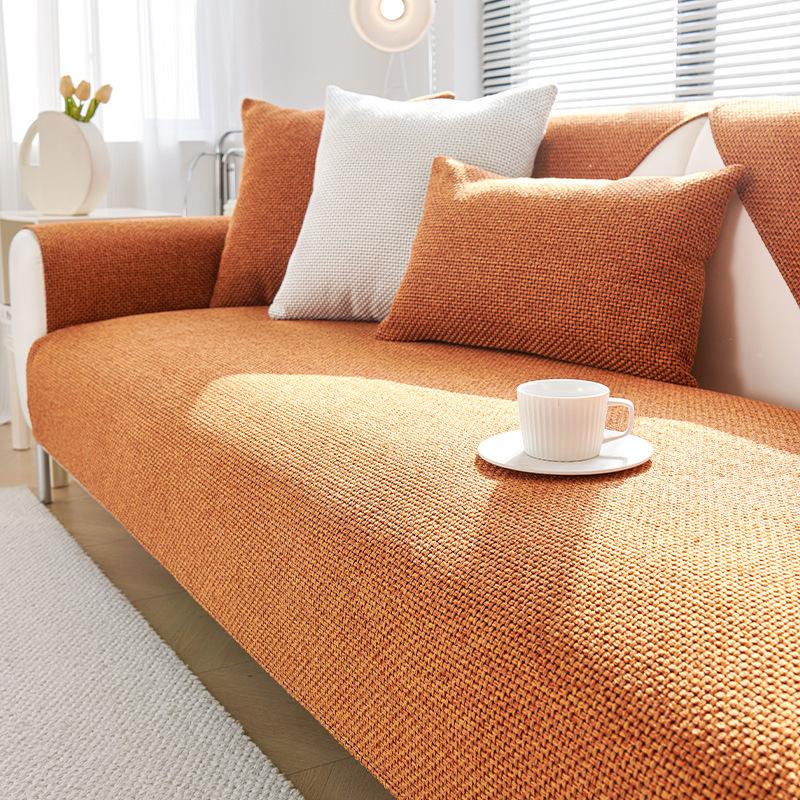 Modern Light Luxury Sofa Cushion Solid Color Non-Slip Sofa Seat Cushion Four-Season Universal Sofa Cover Dust Sofa Cover Cloth Towel