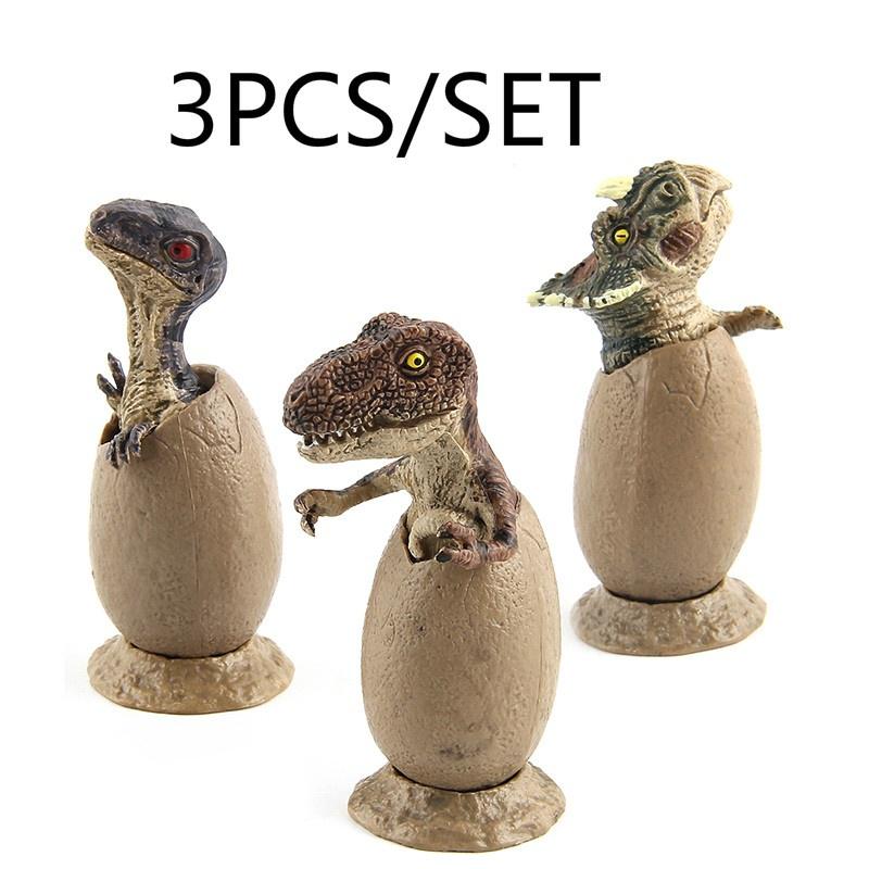 3pcs/set Dinosaur Egg Toy VS Magic Water Growing Dinosaur Egg Action Figure Learning Tool