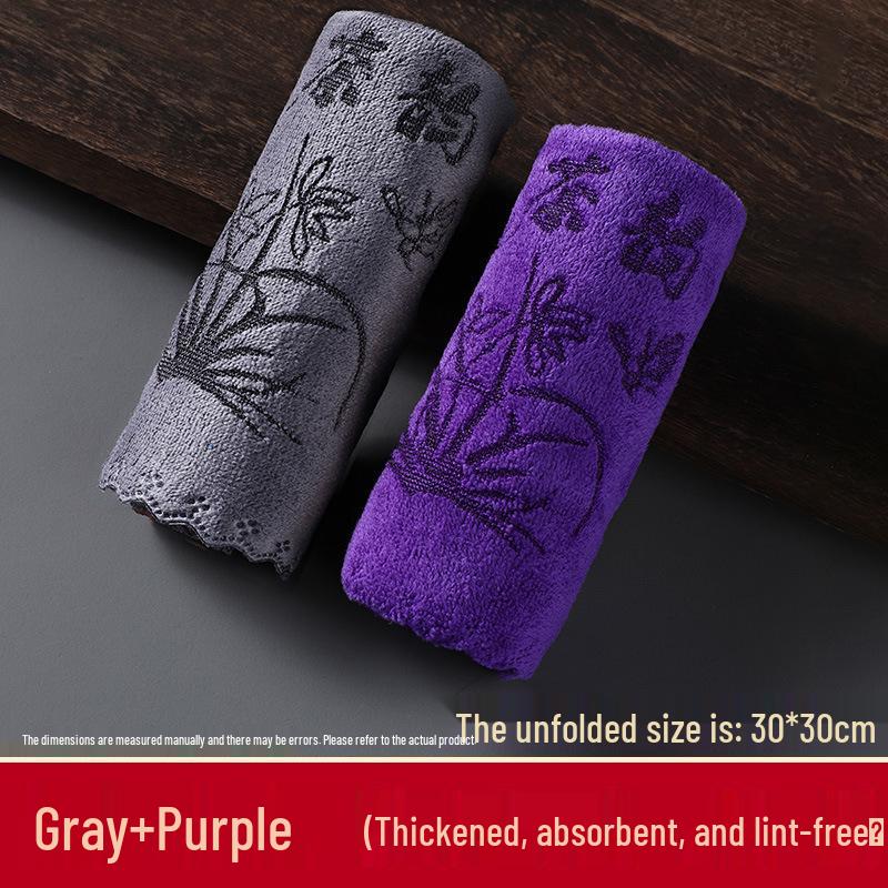 Prémiová absorpční utěrka na kung-fu čaj - Zesílená utěrka na čištění čajového stolku ve stylu zen