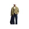 Zara Minimalist Comfortable Versatile Casual Short Sleeve Windbreaker Men Outerwear Yellow-Green 08281292-35