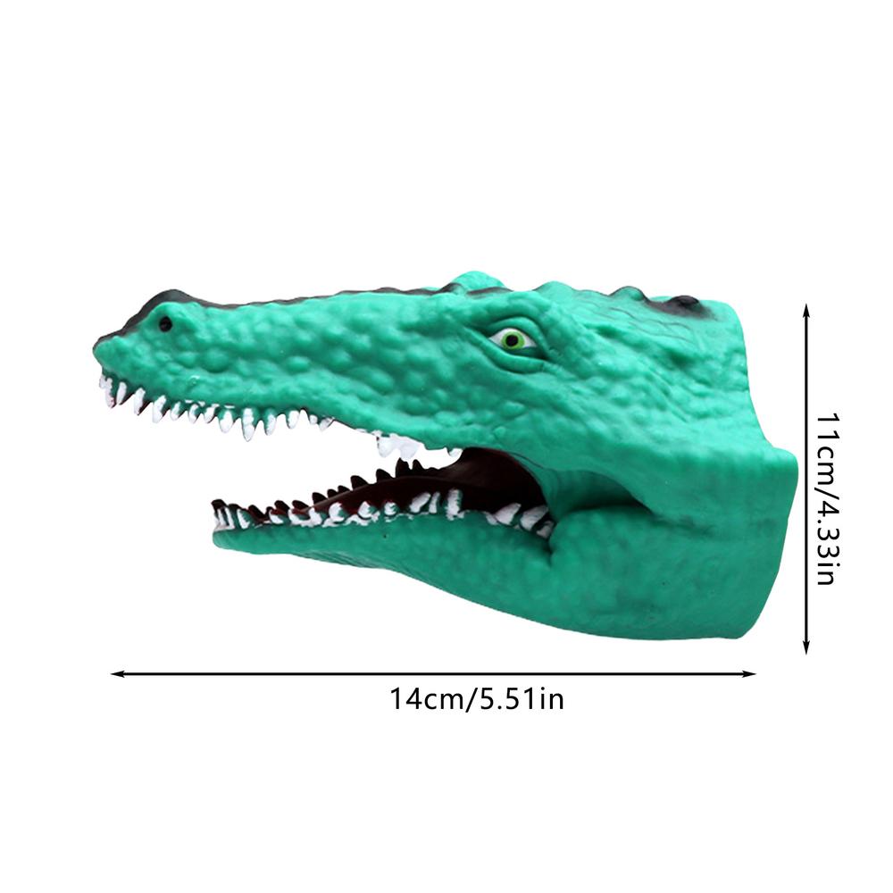 Handpuppen Spielzeug Realistisch Latex Simulation Tier Dinosaurier Hai Kinder Halloween Cosplay Spielzeug Requisiten Geschichtenerzählen