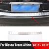 For Nissan Teana L33 Altima 2013-2016 2017 Steel Car Rear Trunk Bumper Cover Trim Tailgate Door Sill Plate Guard Accessories
