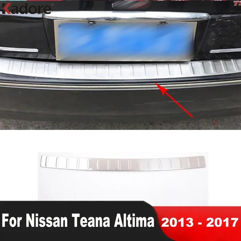 For Nissan Teana L33 Altima 2013-2016 2017 Steel Car Rear Trunk Bumper Cover Trim Tailgate Door Sill Plate Guard Accessories