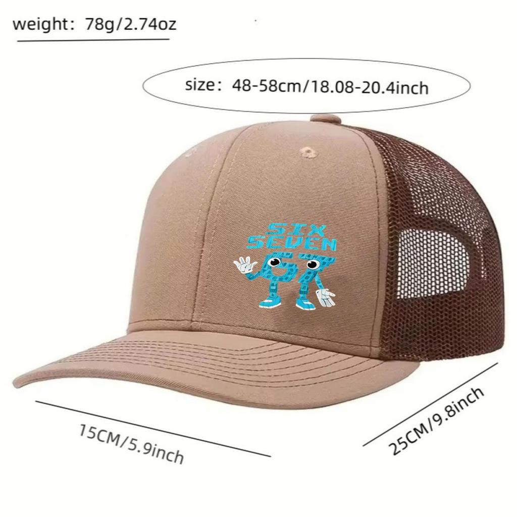 1PC compared to 67 pixel explosive mesh cap! Breathable and sweat resistant, a must-have streetwear for trendsetters