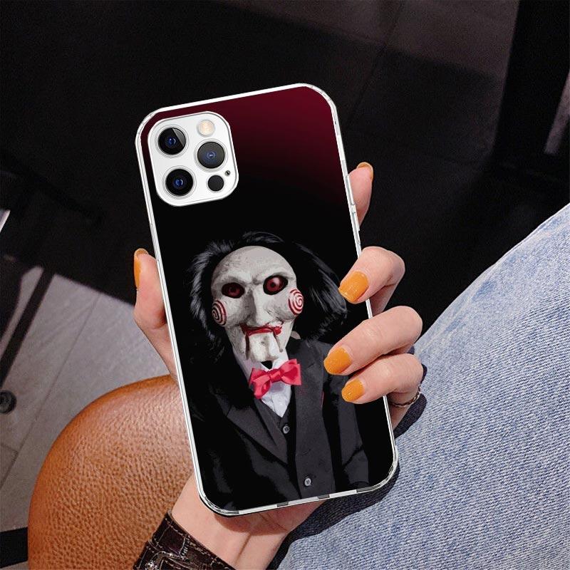 The Jigsaw Killer Horror Phone Case For iPhone 17 Air 16 Pro Max 16E 15 + 14 Plus 11 12 13 Mini 7 8 SE Gift Print Cover Fundas 1