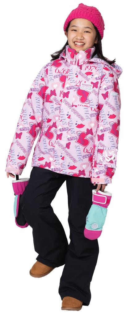 [Onyon] Ski Wear RES67001 Kids Snowsuit VIV X BLK 140
