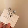 2pcs/bag Super Sparkling Rhinestone Star Hair Clips Diamond Bangs Side Clips Duckbill Clips Broken Hairpins Forehead Edge Clip