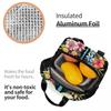 Colorful Dragonfly With Flower Insulated Lunch Bag for Women Kids Leakproof Food Boxes Thermal Lunch Box Tote