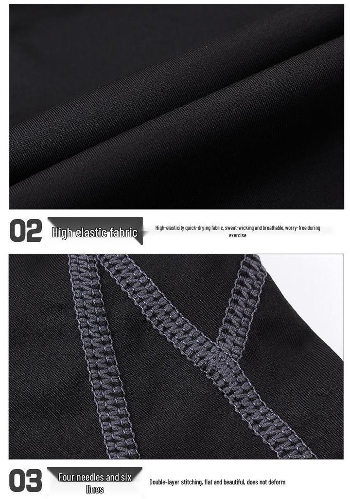 Men's Pro Sports Quick-Dry Running Pants - Sweat-Wicking, Breathable, Elastic Fitness Tights