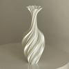 3D Printed Vase Modern Style Vase Flower Vase With Swirl Pattern Aesthetic Floral Display Vase For Living Room Desktop Decor