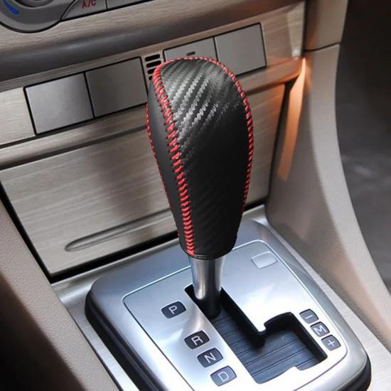 Customize Fit for Old Ford Focus Hand-sewn Genuine Leather Carbon fiber Gear Shift Cover color1 for gear
