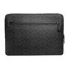 Zip Around Coated Canvas With Refined Calfskin Laptop Bag Large Men's Black CJ799-CHR