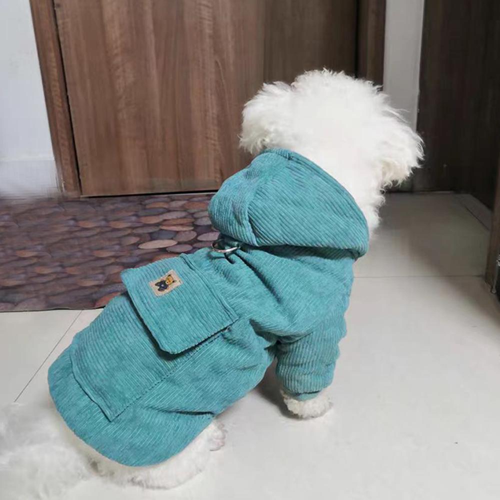 Winter-Hundemantel mit Kapuze fr kleine und mittelgroe Hunde,  Cord-Welpen-Kapuzenpullover mit D-Ring, weich, warm, gepolstert,  Haustierkleidung fr kaltes Wetter, winddichter Jackenmantel gnstig kaufen   Preis, kostenloser Versand, echte Bewertungen ...