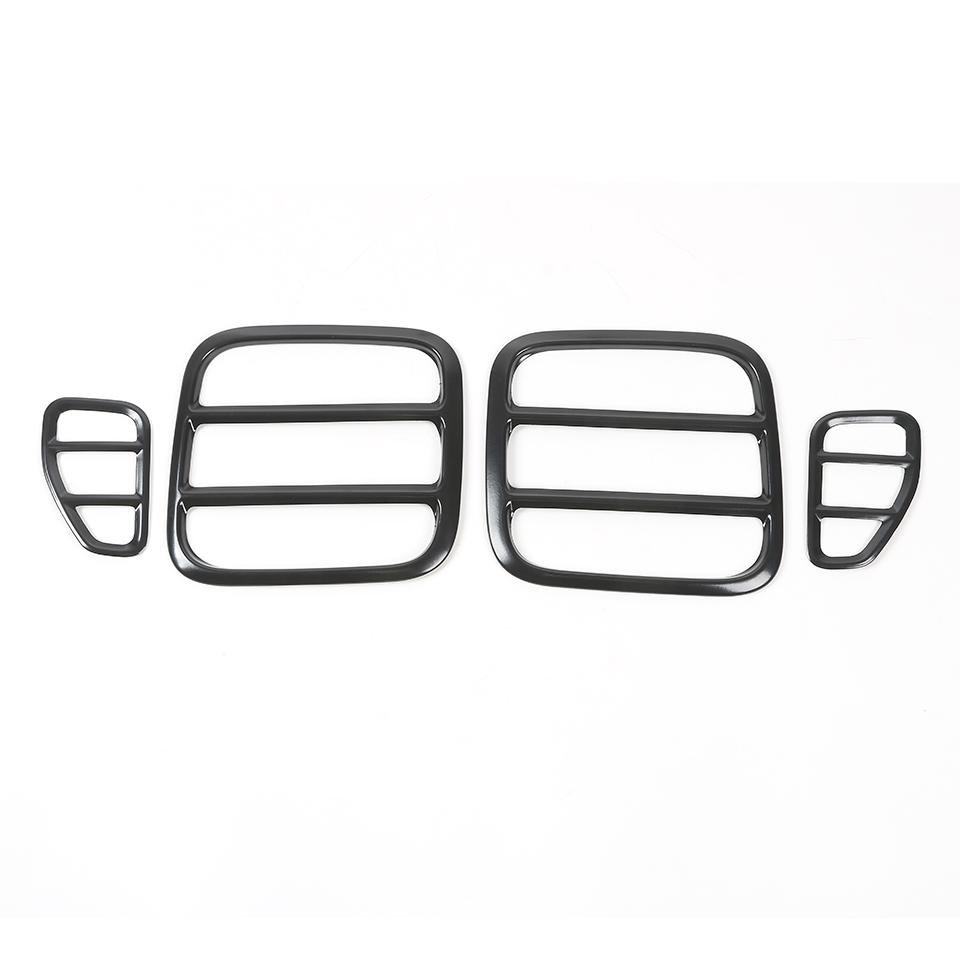 TESIN Lamp Hoods for Jeep Renegade 2016 Up Metal Car Tail Light Guard Cover Accessories for Jeep Renegade Sticker Exterior Parts чёрный