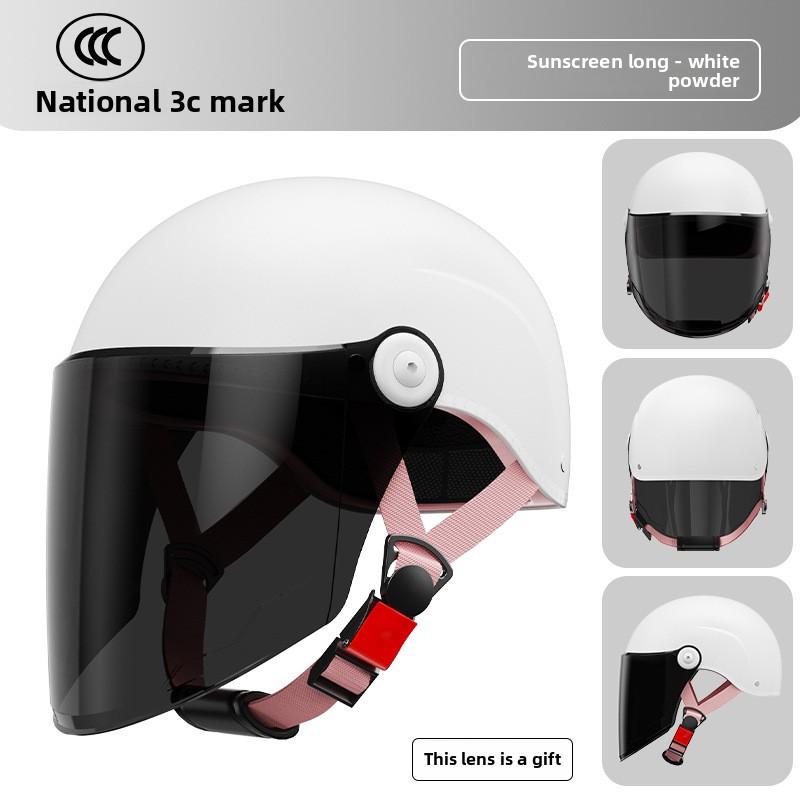 Electric Car Helmet Men and Women Cute Half Helmet
