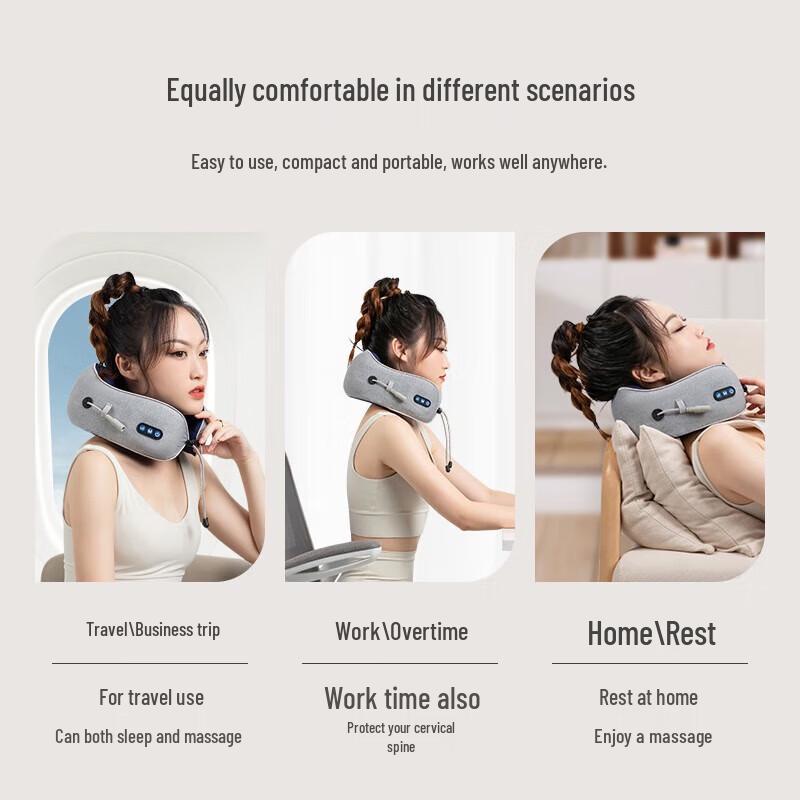 Jiaao Electric Kneading Neck Massage U-Pillow