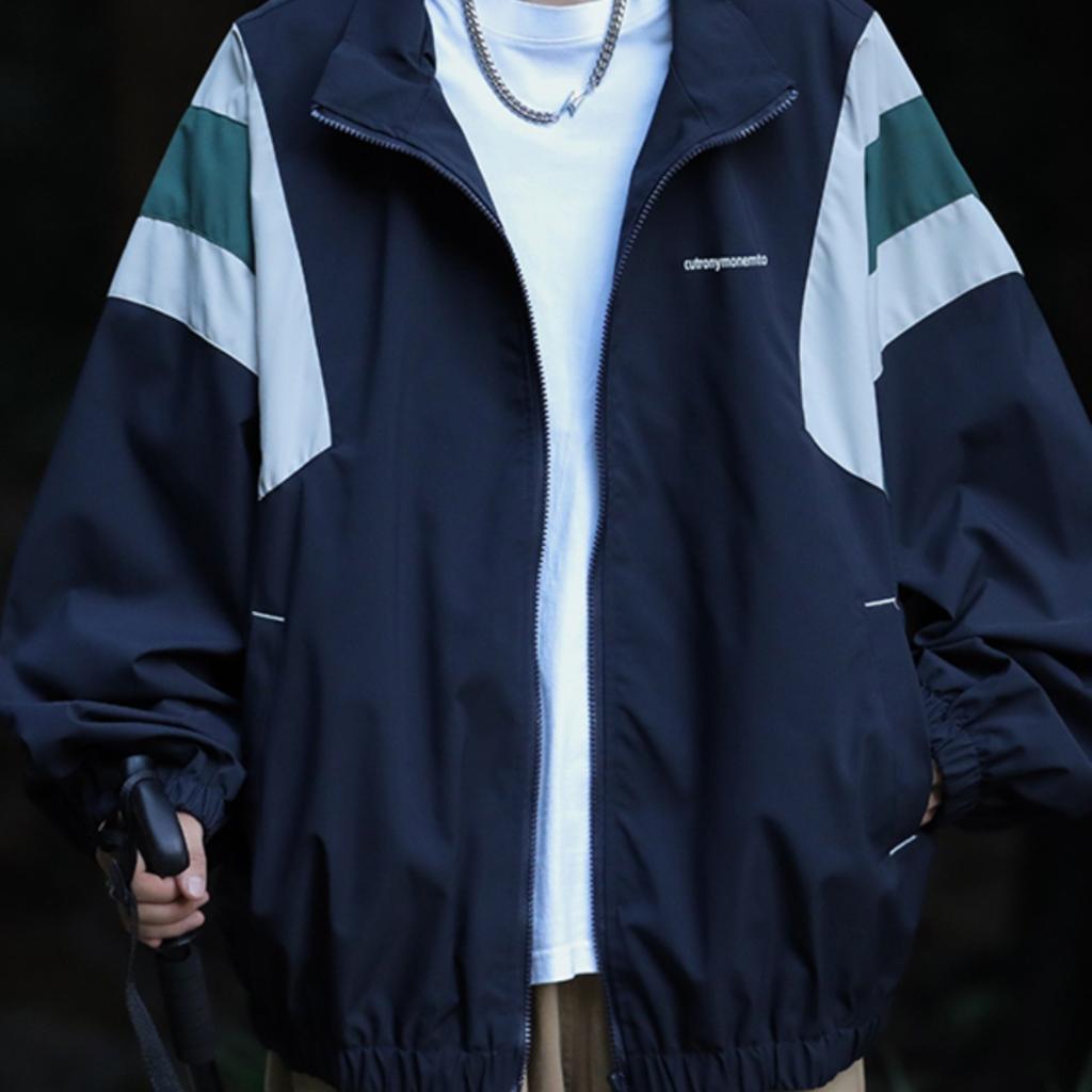 Japońska kurtka z dopasowaniem kolorystycznym męska wiosenno-jesienna outdoorowa funkcjonalna odzież górska marka tide luźna kurtka robocza dla par