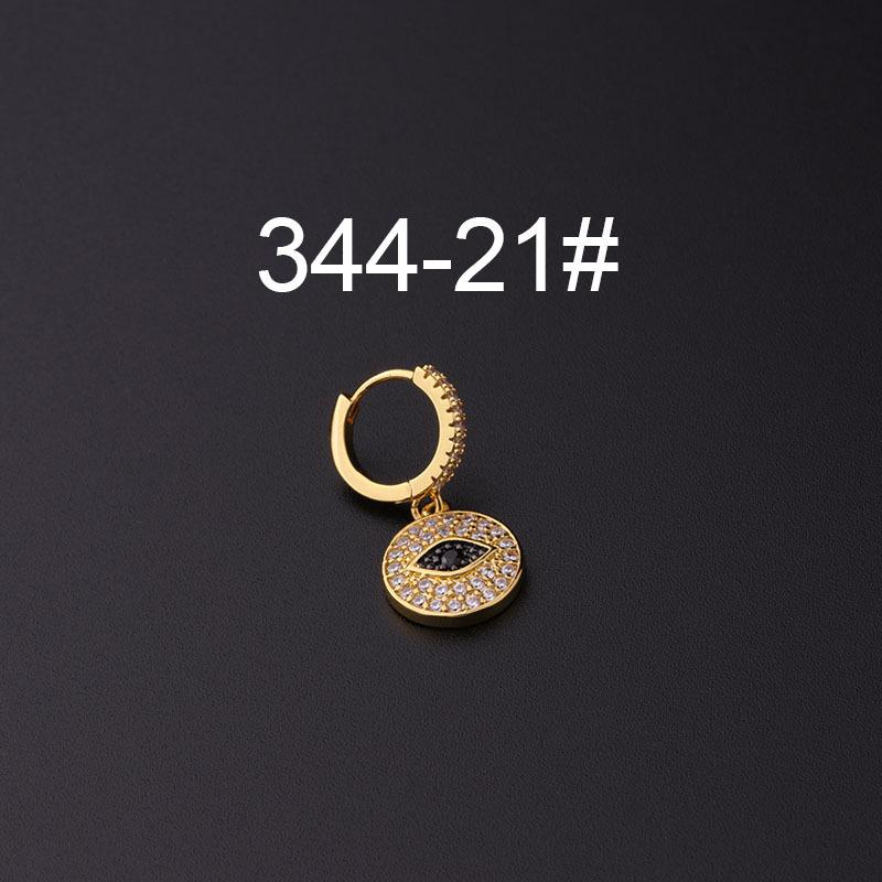Micro-Pavé Zircon Irregular Ear Cuff Earrings