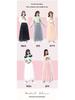 Korean High-Waist Mid-Length Tulle A-Line Skirt - Spring/Summer Pleated Mesh Design
