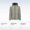 XueZhongFei Men's Detachable Hooded Jacket