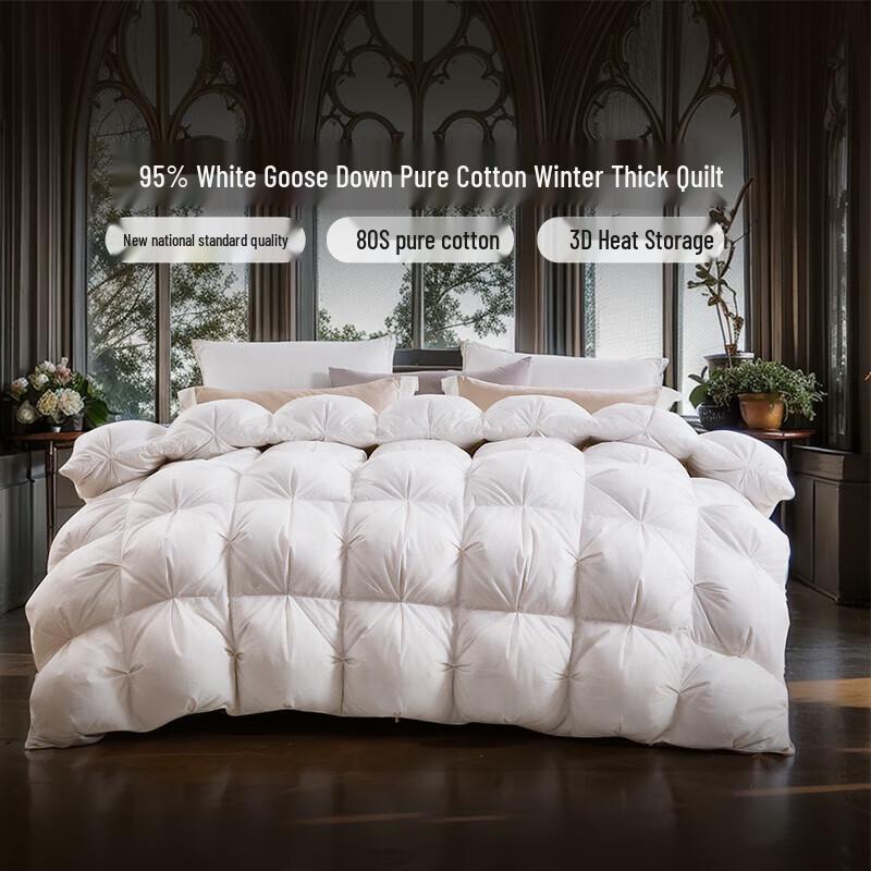 FUANNA Pure Cotton Goose Down Winter Quilt