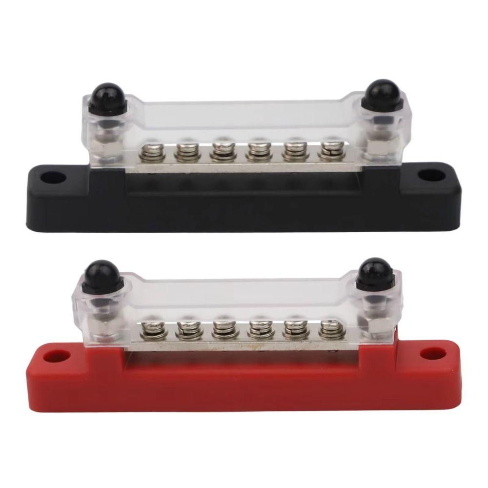 M6 Stud Power Distribution Block Waterproof Bus Bar Accessories Electrical Terminal Block  RV