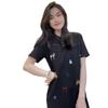 This Summer's New Design Is Fashionable and Elegant, Featuring A Casual Mid-length Dress That Covers The Hips and Shows Off A Slender Figure