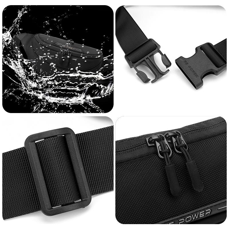Waterproof Men's Travel Handbag Multi-functional Chest Bag Outdoor Sports Shoulder Bag Portable Waist Pack Crossbody