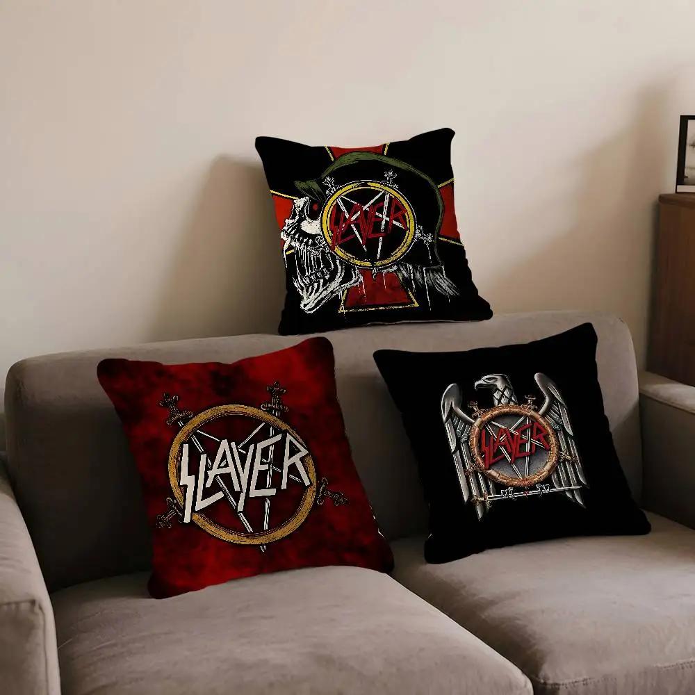 S-Salyer Font And Slayer Logo Cushion Cover 30x50 Polyester Sofa Cushions Decorative Throw Pillows Home Decoration Pillowcover