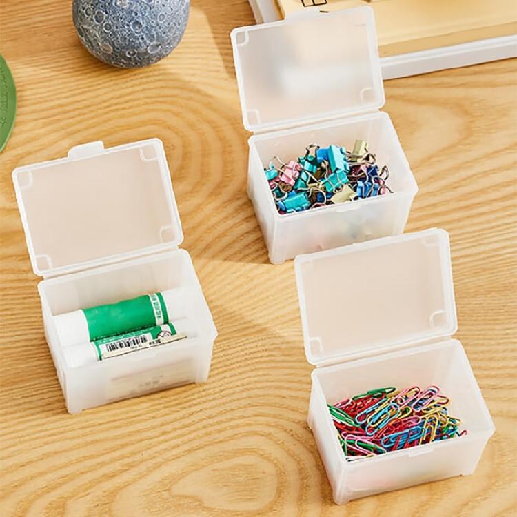 Clear Storage Box for Sports Cards Game Card Trading Card Case Card Storage Organizers Stackable Playing Card Deck Box