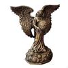 Angel Statue Resin Figurine Artwork Birthday Gift Tabletop Ornament Sculpture for Desk Fireplace